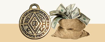 Pièce de monnaie de l'amulette d'argent et de la chance